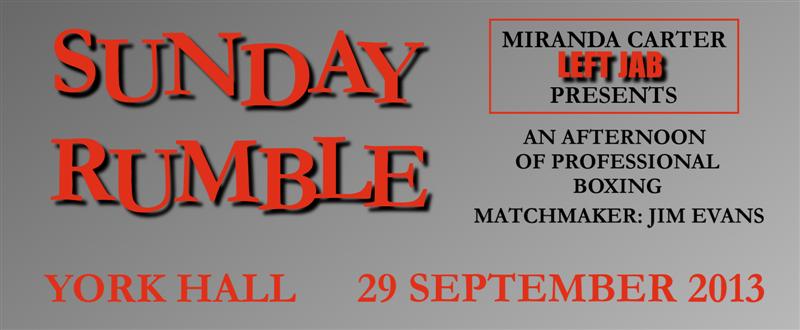 York Hall 29th September